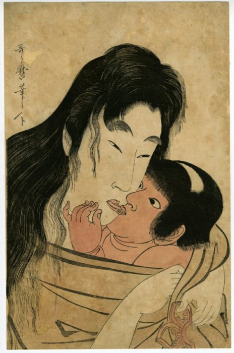 Kitagawa Utamaro “Yamauba and Kintaro” 