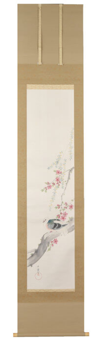 Araki Jippo “Peach-blossoms and Pigeon” 