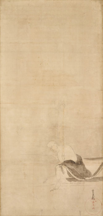 Tawaraya Sotatsu “Sensu Tokujo（Chinese Buddhist Monk）” 