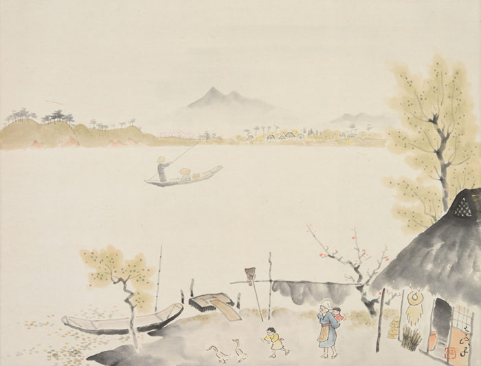 Sakai Sanryo  “Spring by Lakeside” 