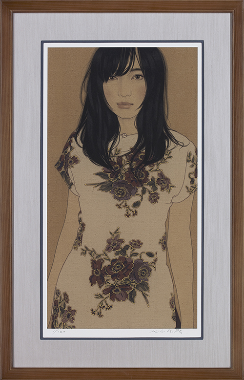 池永康晟「睨める・穂波」（アーカイバル）画寸65.0×34.7cm、額寸88×56cm アーカイバルプリント　2015年