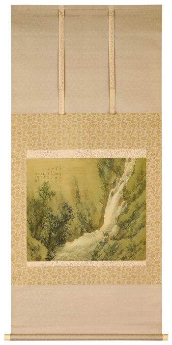 Matsubayashi Keigetsu “Green Leaves and Waterfall” 