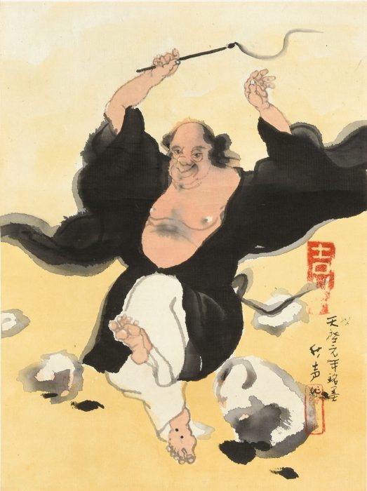 Kobayakawa Shusei “The Taoist Immortal Huang Chuping Shepherding” 