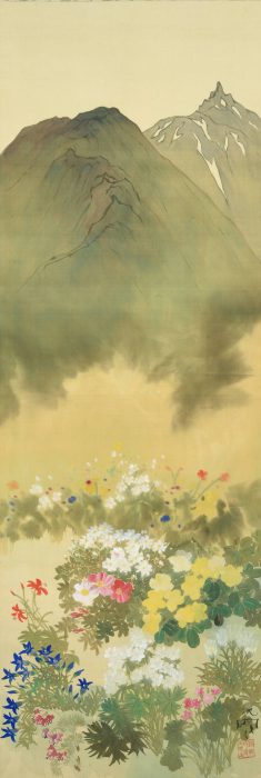 Maruyama Banka “Flowers among Mountains” 