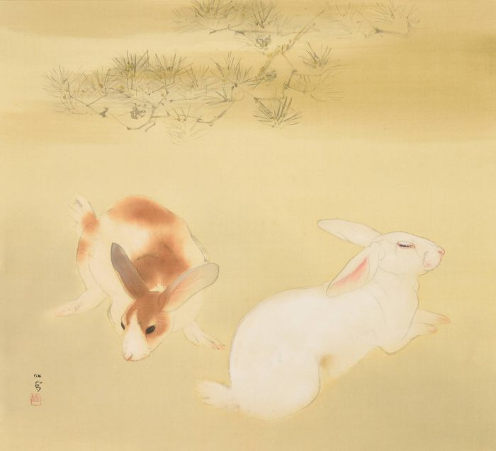 Hashimoto Kansetsu “Two Rabbits” 