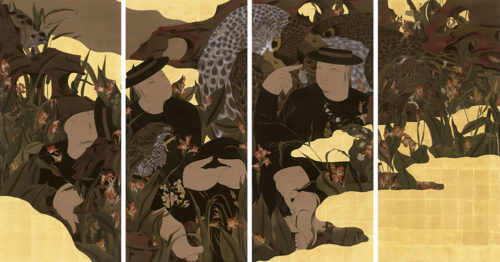 ディー・チン（狄 青）「浅涧喧聚图」2018