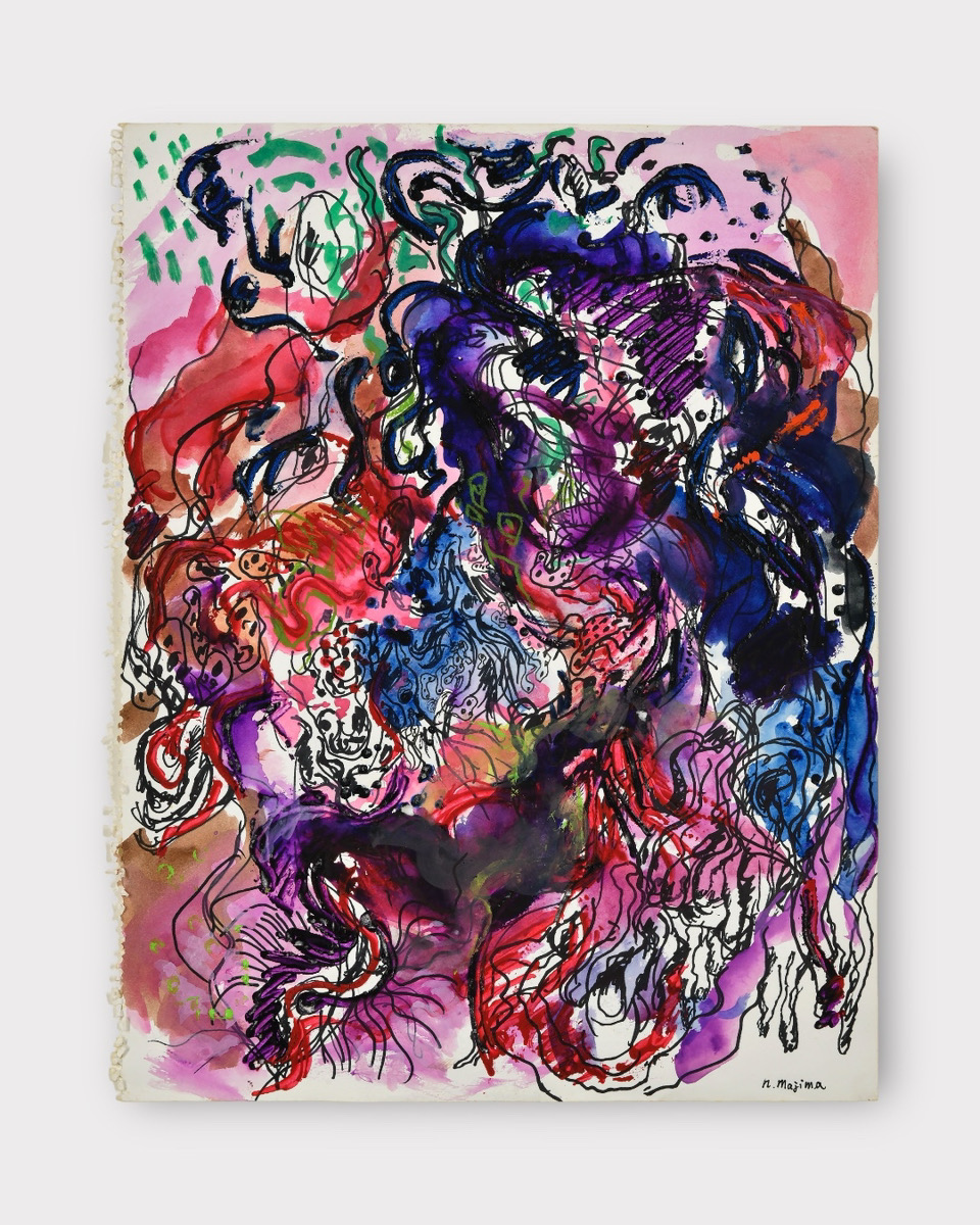 このたびぎゃらりい秋華洞では2026年3月27日（金）から4月4日（土）まで「真島直子《自問自》」を開催いたします。

伊勢湾台風で目の当たりにした「死」を原体験に、生命や性、魑魅魍魎の世界を描き続けてきた真島直子（1944年生）。幻視をテーマとした「顕神の夢」展でも注目を集めました。本展「自問自」では、1994–95年に制作された未発表の紙本ペン水彩作品を中心に、〈私〉とは何かを問い続ける、答えのない思索の軌跡を辿ります。

Image:
Naoko Majima, “Jimonji 2026-9”, 1994–1995, Watercolor and pen on paper, 40.5 × 32 cm ©︎ Naoko Majima.