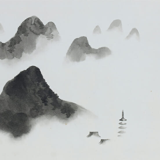 横山 大観「雨後」