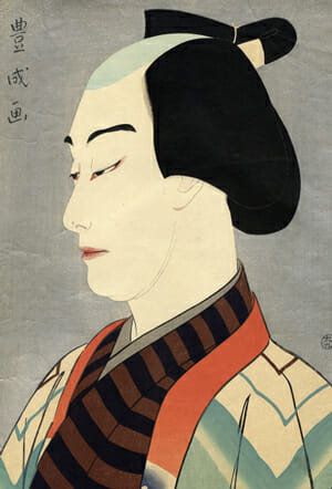 山村耕花「梨園の華　初世中村鴈治郎の茜半七」
