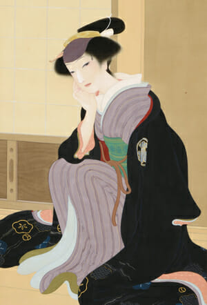 栗原玉葉「瀬川菊之丞」（部分）