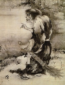 曾我蕭白「拾得図」（興聖寺蔵）