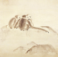 入江 波光「猿猴」(部分)