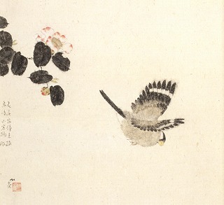 小杉 放庵「遊禽」