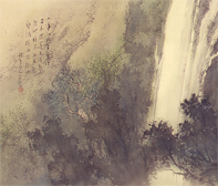  松林 桂月「瀑布泉」