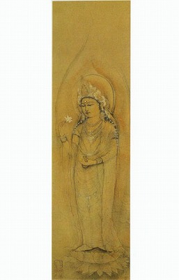 村上 華岳「聖蓮華」(メナード美術館蔵)