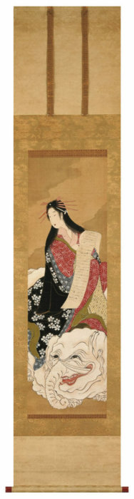 伝 礫川亭 永理「見立普賢図」