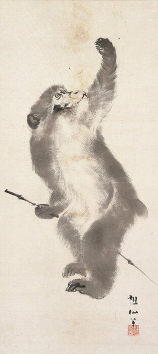 森 狙仙「猿之図」の販売 | 美術品販売｜東京銀座ぎゃらりい秋華洞