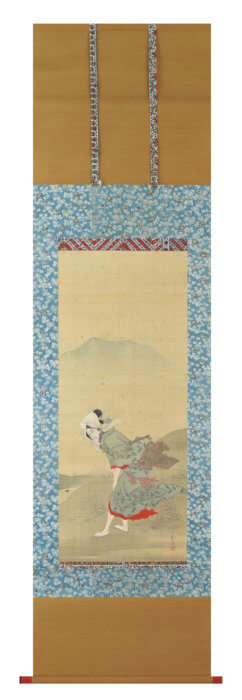 魚屋 北渓「筑波山下美人向いの風の図」
