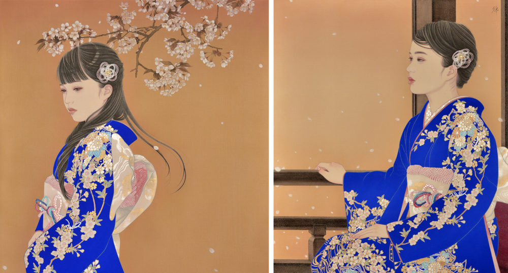 宮﨑優 左:「春光」(部分) 右:「春光Ⅱ」