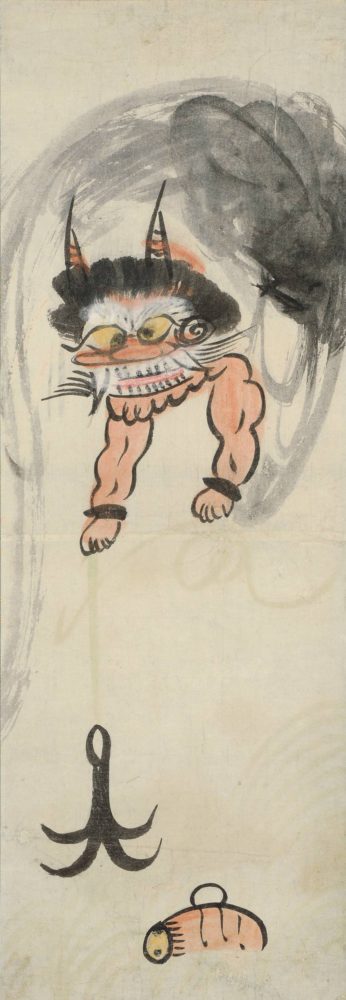大津絵「雷公の太鼓釣」　価格 450,000円（税込）