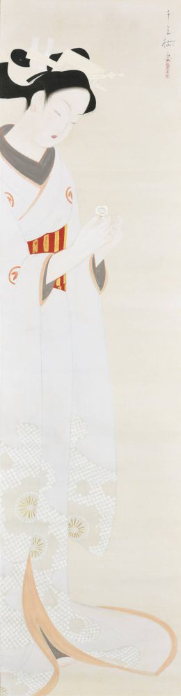 大林 千萬樹「白梅美人」【掛軸】　￥300,000（税込）