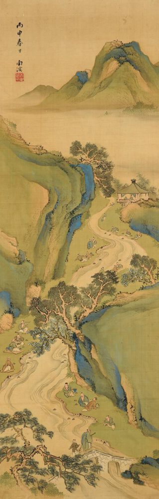春木 南溟「曲水図」 Sold Out