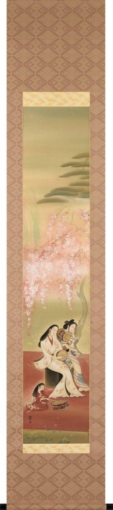 三宅 凰白「桜下美人」　価格 120,000円