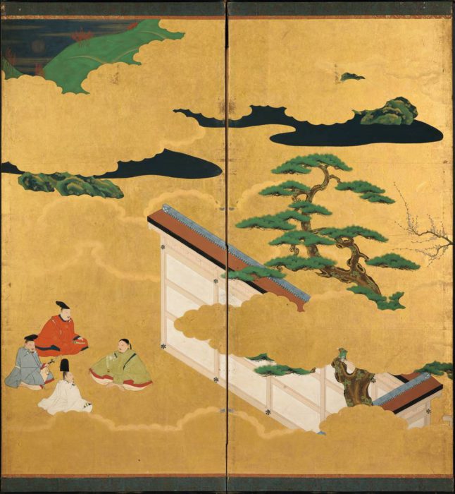 作者不詳「源氏物語図屏風」