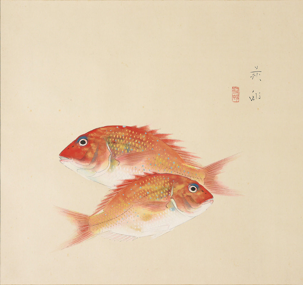 宇田 荻邨「海の幸」　価格 100,000円（税込）