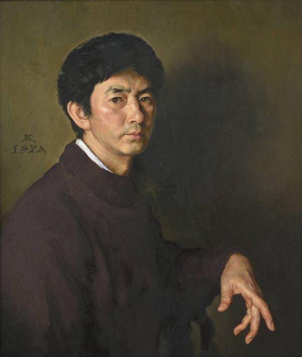 牧野 邦夫「セーターの自画像」の販売 | 美術品販売｜東京銀座