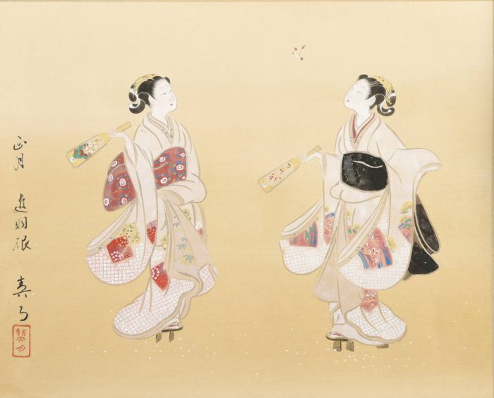 菊池 契月「古代美人画十二ヶ月」