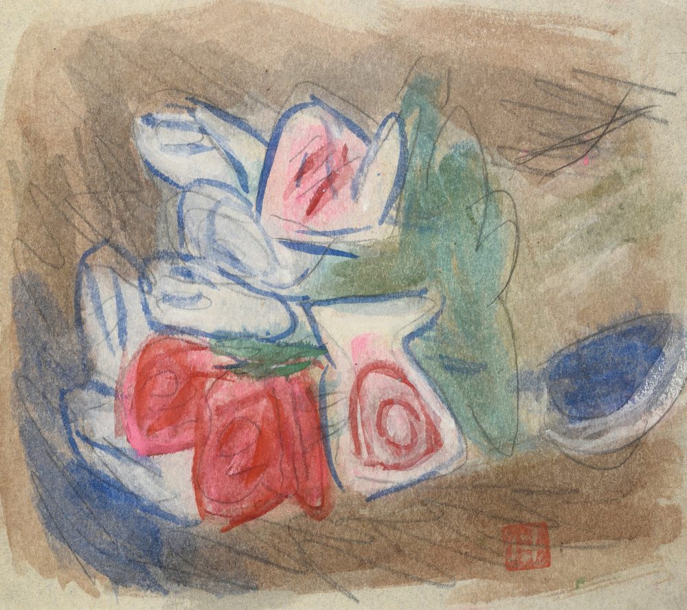 松田 正平「薔薇」 SOLD