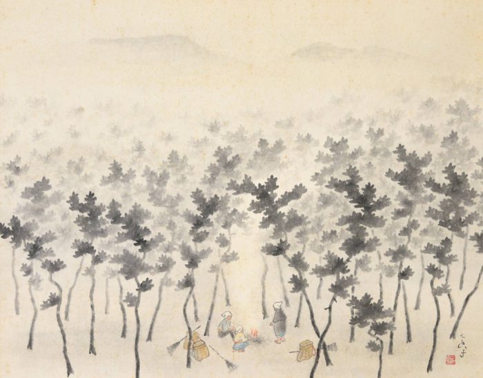 酒井 三良「焚火」