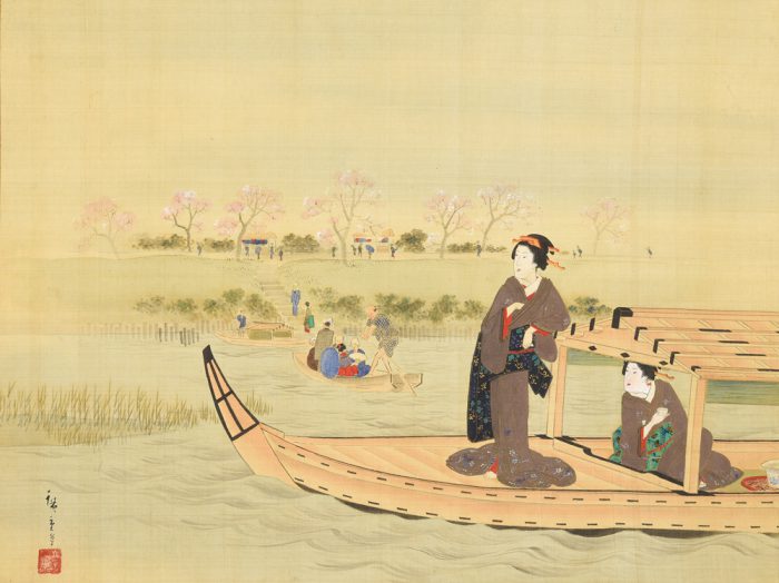 歌川 広重(二代目)「隅田川遊楽図」
