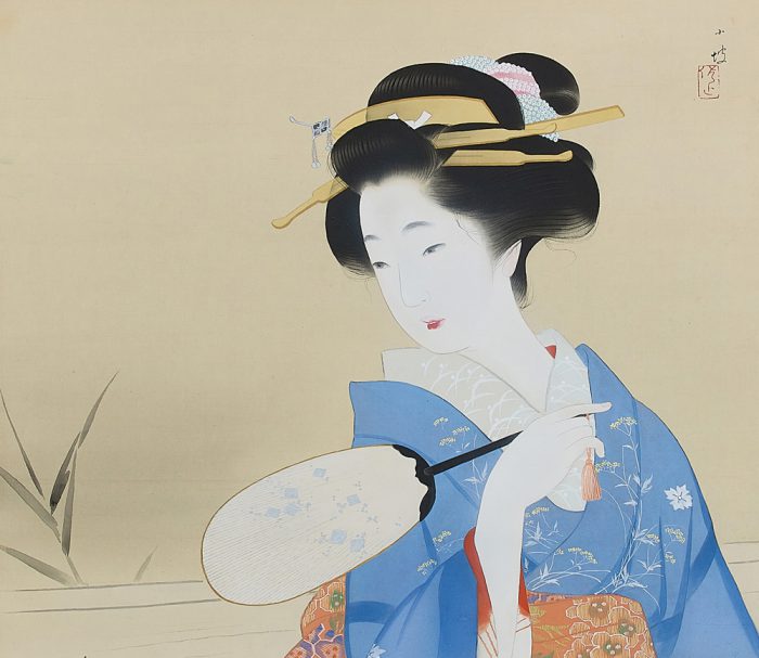 伊藤 小坡「舟中納涼」