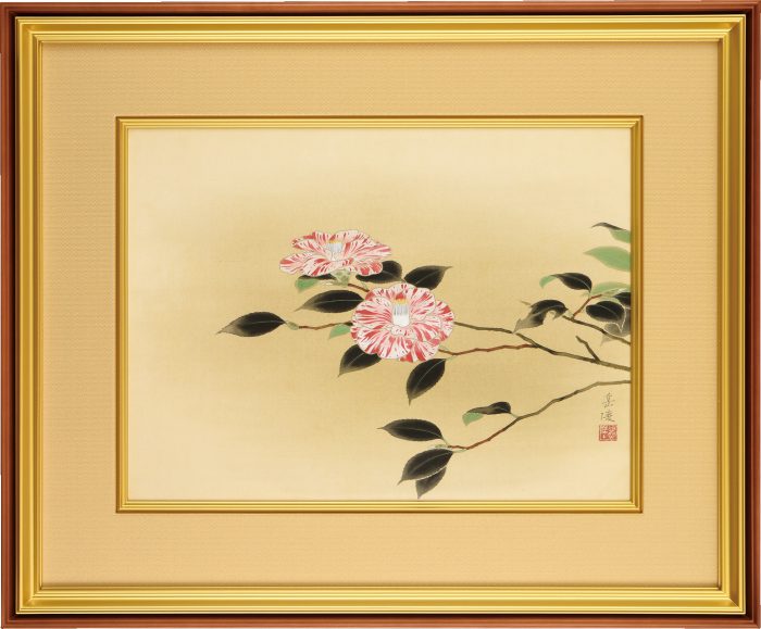 中村 岳陵 「椿」の販売 | 美術品販売｜東京銀座ぎゃらりい秋華洞