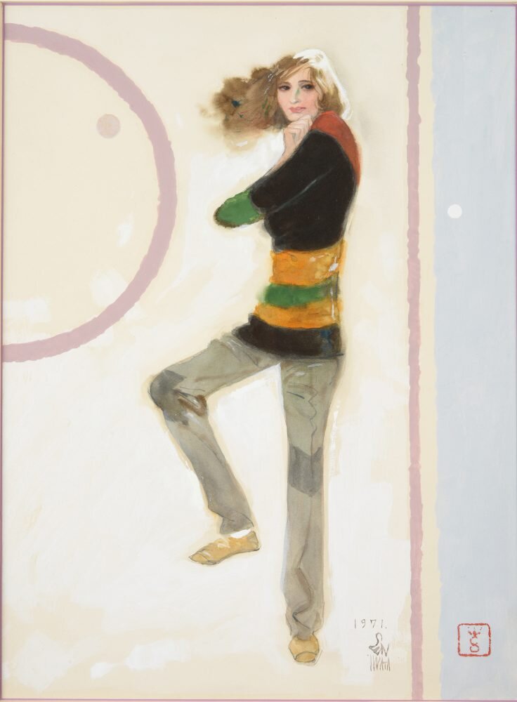 岩田専太郎「スタイル」【額装】 ¥160,000(税込)