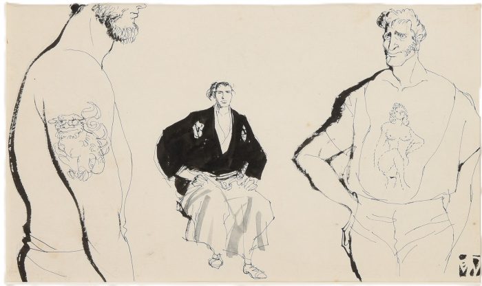 岩田 専太郎「司馬遼太郎著『龍馬がゆく』第1085回 挿絵」