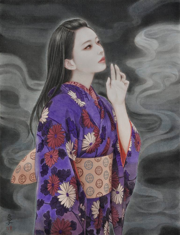 岡本東子《瞑天の月》(2024)
