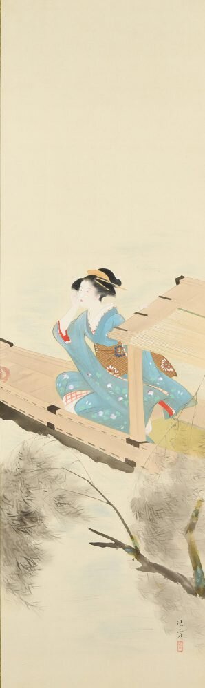 鏑木 清方「岸の柳」 ※価格はお問い合わせください