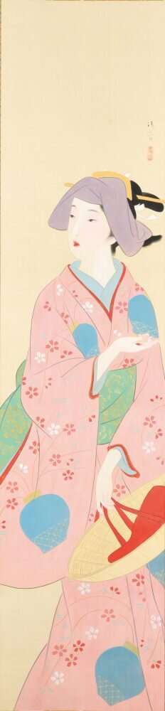 鏑木 清方「春立つ浦」 ※価格はお問い合わせ下さい
