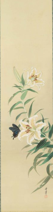 Takabatake Kasho “Lily and Butterfly” 