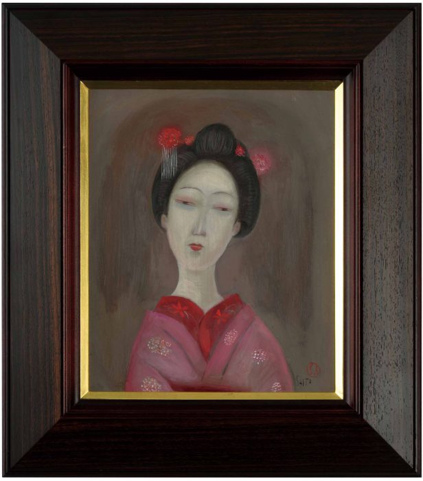 齋藤しん、【天使隼舞　神蘢巍峨】、希少な額装用画集より 斎藤 真一「花かんざし 明治の女より」の販売 | 美術品販売｜東京銀座