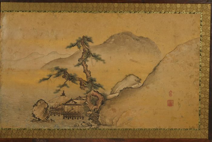 雲谷等顔「山水図風炉先屏風」の販売 | 美術品販売｜東京銀座