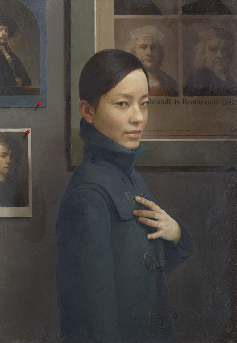 Retraro de una joven y Rembrandts