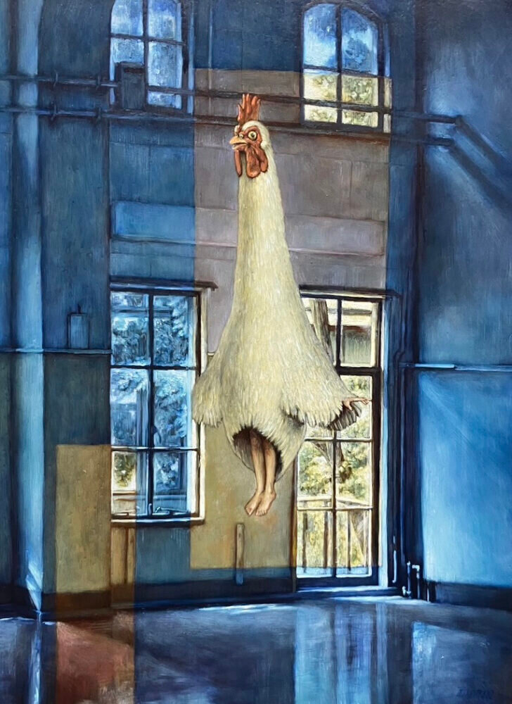 Hiroki Kakinuma, “5 p.m.”, 8 go (about 46 cm on the longer side)