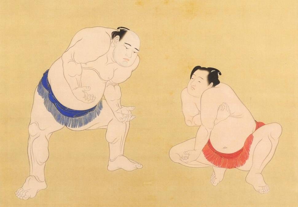 Katsukawa Shunsho, “The Wrestlers Tanikaze and Onogawa”