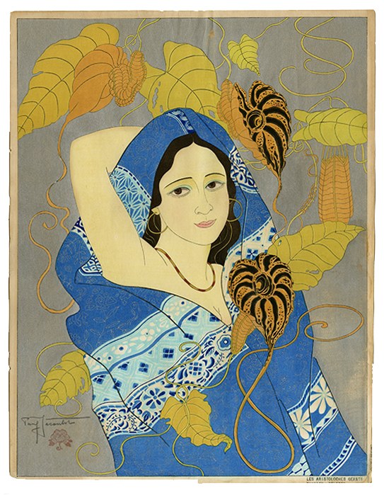Paul Jacoulet, “Les Aristoloches Géants, Tondano: Celebes”