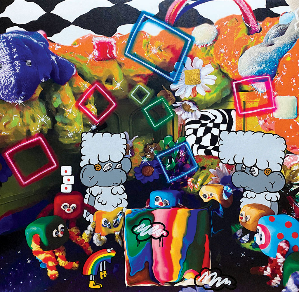 GALLERY SCENAが注目する若手作家3人によるグループ展。デジタル・アナログ両方の技法を用いてカラフルな作品を展開する亀山晴香、友禅染の技法で浮遊感ある作品をつくる菊池虎十、既製品のぬいぐるみを組み合わせたモチーフを独特の世界観で描く駒嶺ちひろ。溢れ出るようなパワーのある作品にご注目いただきたい。